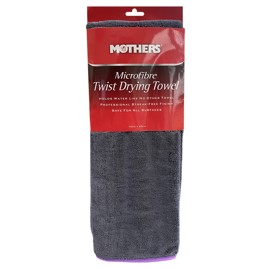 Mothers Microfibre Twist Drying Towel - 90cm x 70cm - Blue - Highly Absorbent - SuperSaverAU - view 1