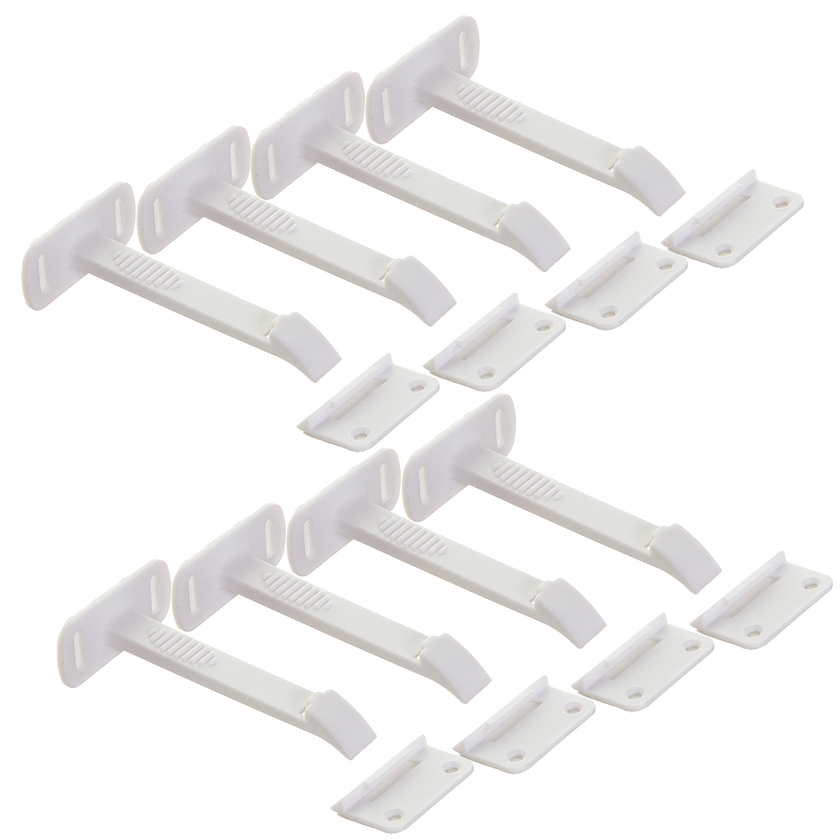 Dreambaby Safety Catches - Pack of 8 - Plastic - Self-Locking - SuperSaverAU - view 2
