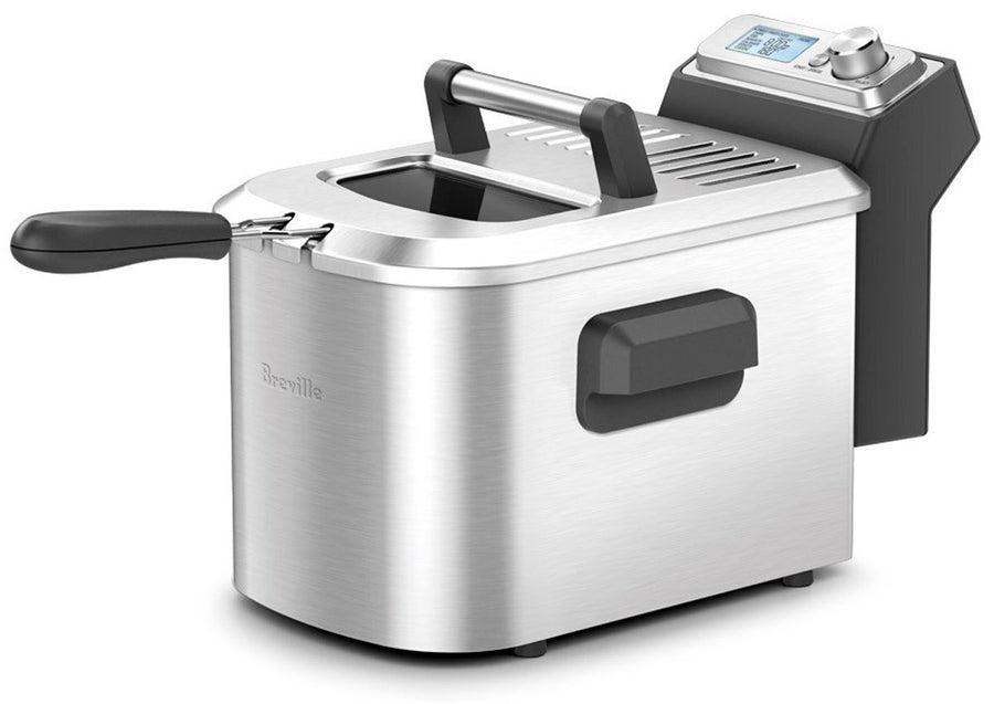 Breville Smart Fryer Deep Fryer - 4L Oil Capacity, 2200W, 7 Pre-Set Functions, Stainless Steel - BDF500BSS