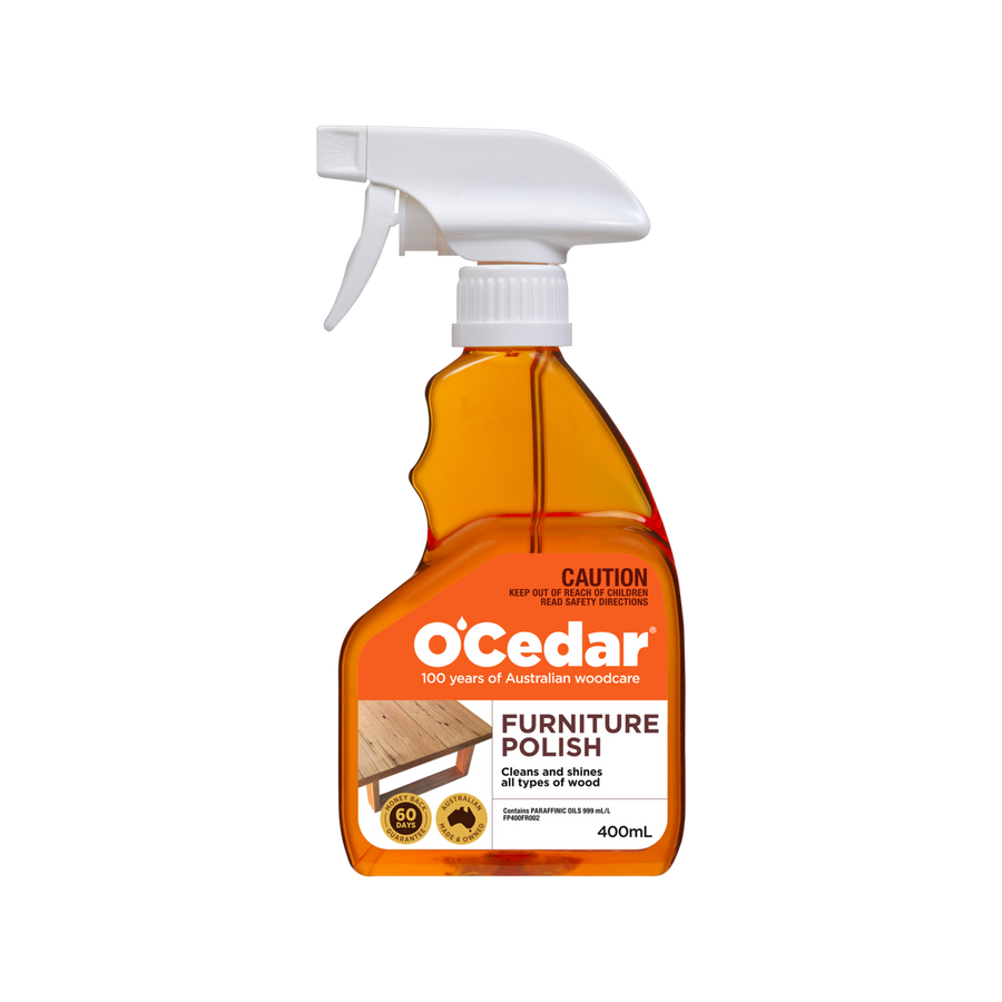 O'Cedar Furniture Polish - 400ml Liquid - Nourishes Wood - Conceals Scratches - SuperSaverAU - view 1