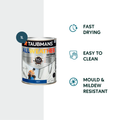 Taubmans 1L White Matt All Weather Exterior Paint - Water Based - Mould Resistant - SuperSaverAU - view 2