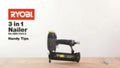 Ryobi Airwave 3 in 1 Air Brad Nailer and Stapler - 15-64 mm - Grey - SuperSaverAU - view 5