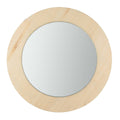 Crafted Small Round Mirror - 25cm - Plywood - Pre-Installed Hook - SuperSaverAU - view 1