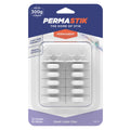 Permastik Small Permanent Cable Clips 12 Pack - White, Self-Adhesive, No-Drill