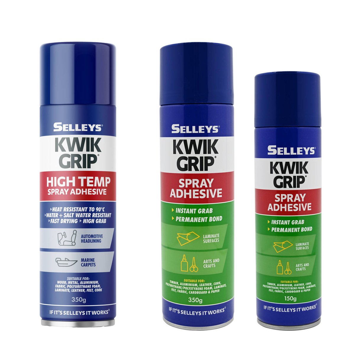 Selleys Kwik Grip Contact Adhesive Spray 150g Fast Drying Durable Bond - SuperSaverAU - view 5