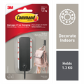 Command Medium Matte Black Single Hook 1 Pack - 24mm x 98mm x 30mm - 1.3kg - SuperSaverAU - view 2
