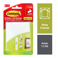 Command Large Picture Hanging Strips 12 Pack 7.2kg White Damage-Free - SuperSaverAU - view 2