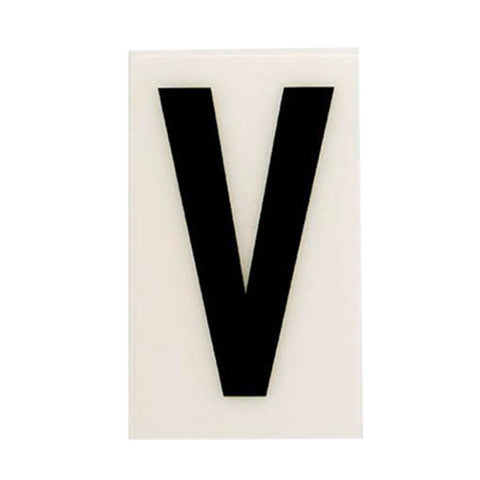 Sandleford 60mm White Self Adhesive House Letter V - Durable Polycarbonate - SuperSaverAU - view 1