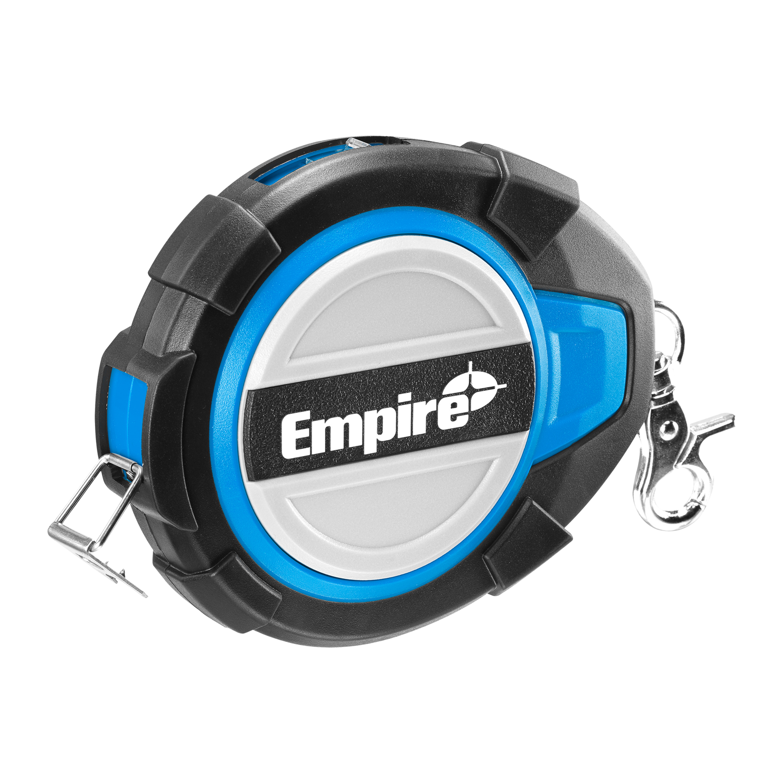 Empire 30m Closed Case Long Steel Tape Measure, Belt Clip, Metric Graduations