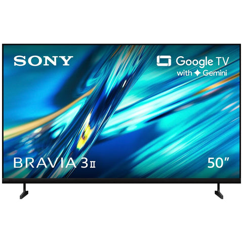 Sony 50 Inch Bravia 3 II 4K Google TV with Gemini - XR Processor, 120Hz Smooth Motion - K50XR30M2