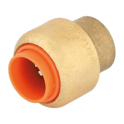 Smartex Copper Cap - 15mm Push-Fit Fitting - Lead-Free Brass - WaterMark Certified