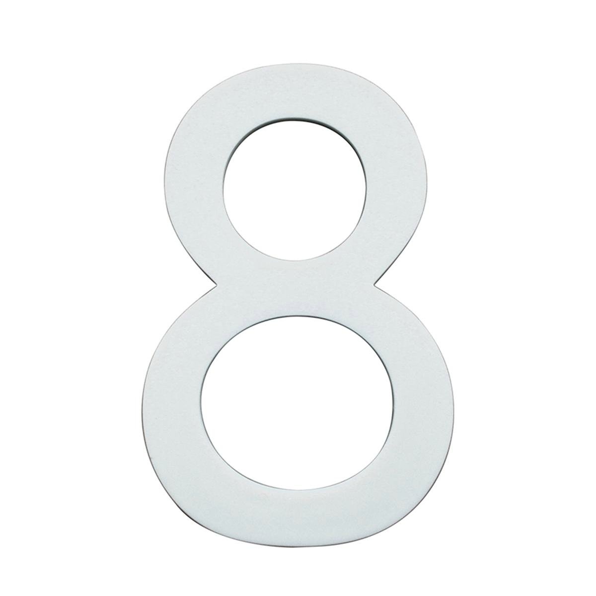 Sandleford 90mm Glow In Dark Acrylic House Number 8 - Durable - Weather Resistant - Easy To Install - SuperSaverAU - view 1