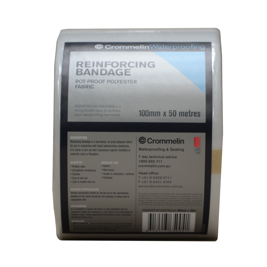 Crommelin Reinforcing Fabric - 100mm x 50m - Polyester - Non Woven - SuperSaverAU - view 1