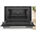 Bosch Series 8 built-in compact oven with microwave - 45L, air frying, Home Connect, black - CMG7241B1A