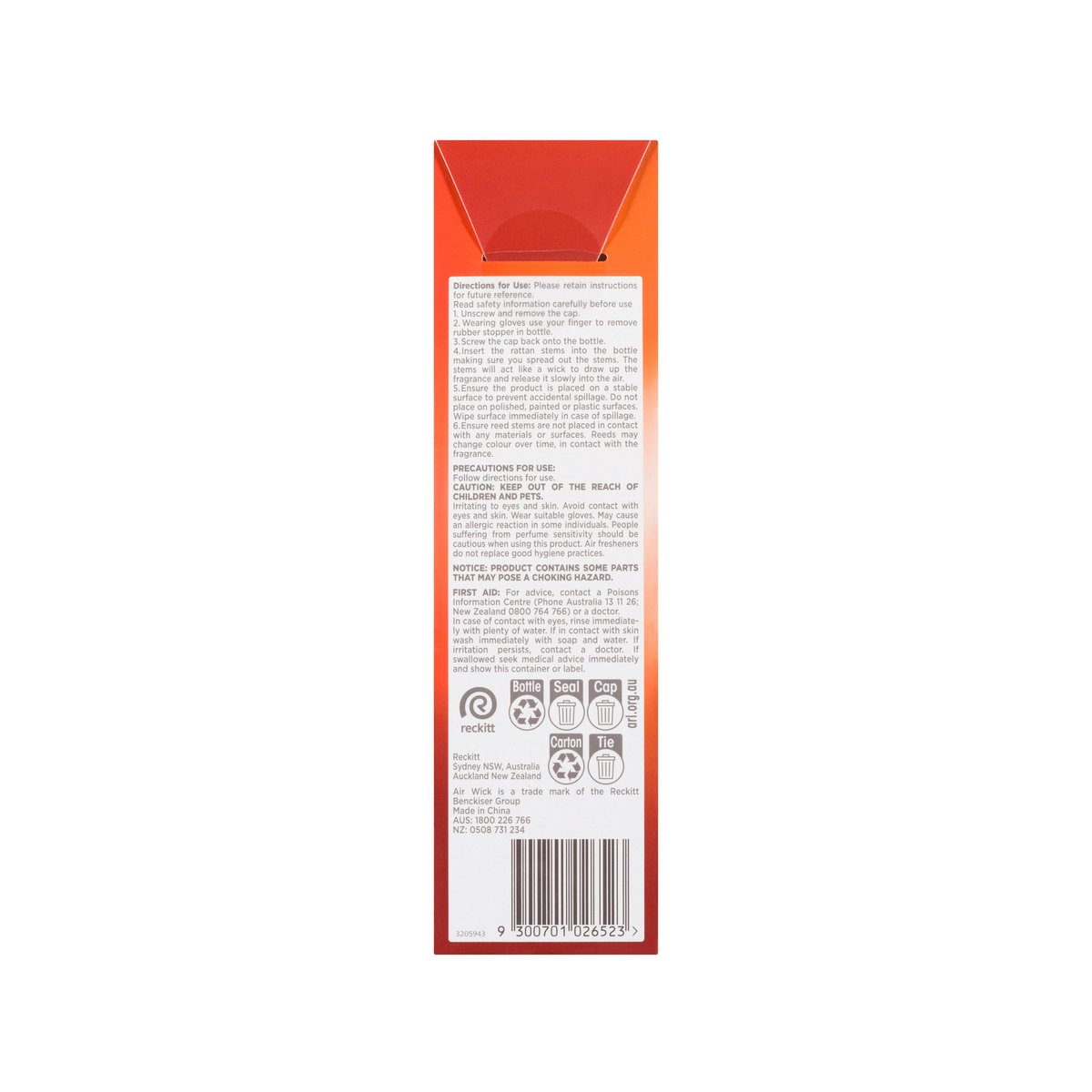Air Wick Pear Cinnamon Reed Diffuser 40ml - Lasts 40 Days - Multi-colour - SuperSaverAU - view 2