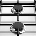 Artusi 90cm natural gas cooktop - 6 burners with 2 wok burners, cast iron trivets, stainless steel - AGH90XFFD