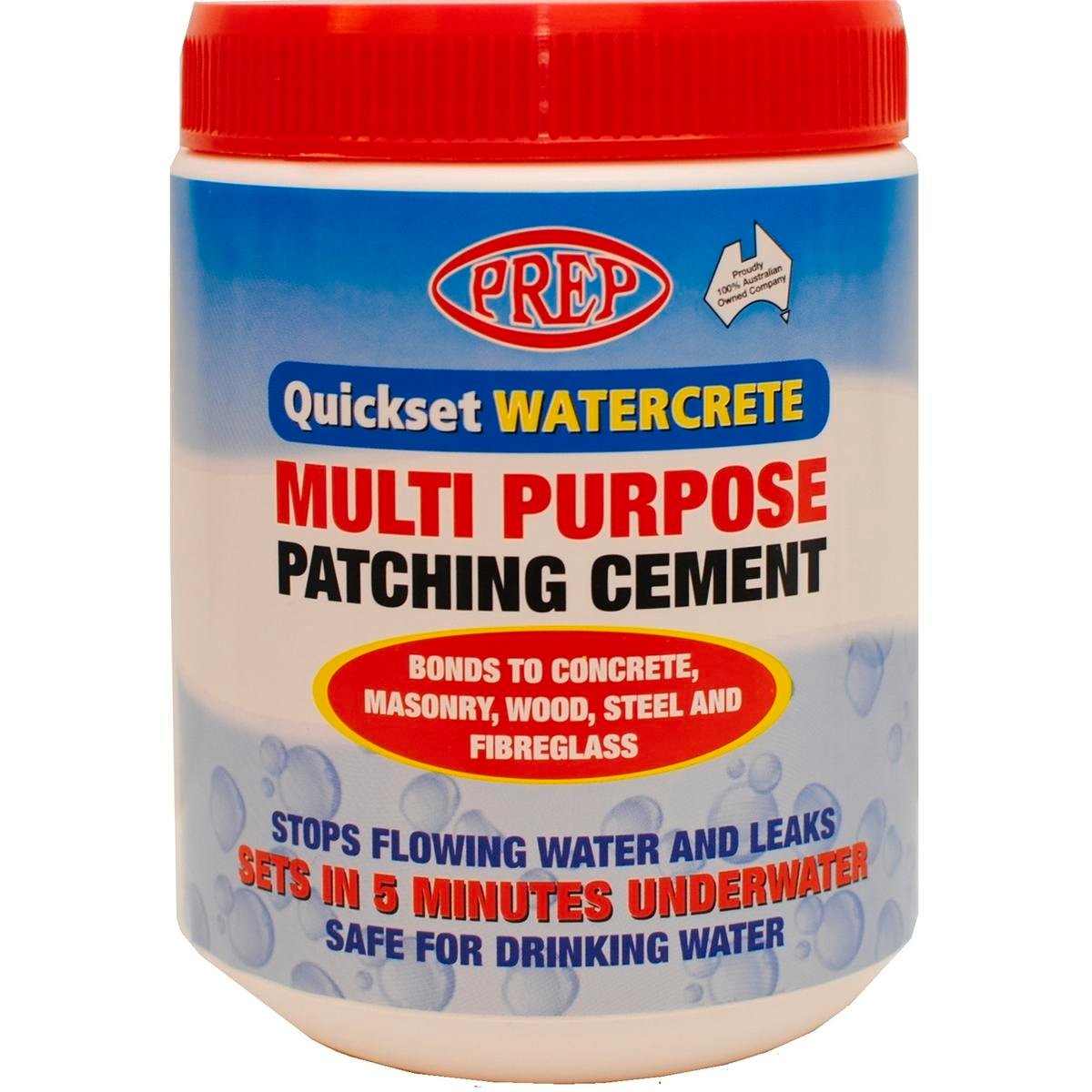 Prep Watercrete 750g Multi-Purpose Patching Cement - Easy Mix - Strong Bond - SuperSaverAU - view 1