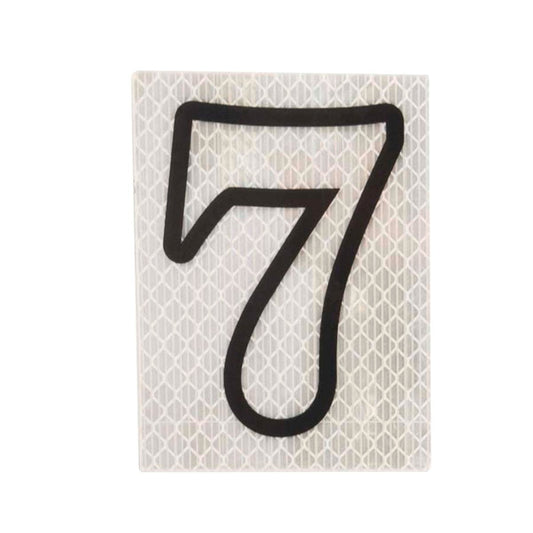 Sandleford 80mm Self Adhesive Night Shine House Number 7 - Silver
