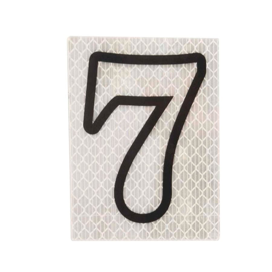 Sandleford 80mm Self Adhesive Night Shine House Number 7 - Silver - SuperSaverAU - view 1