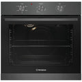 Westinghouse 60cm multi-function oven - 80L, dark stainless steel, 10A plug and lead, 2 hour timer - WVE6314DD