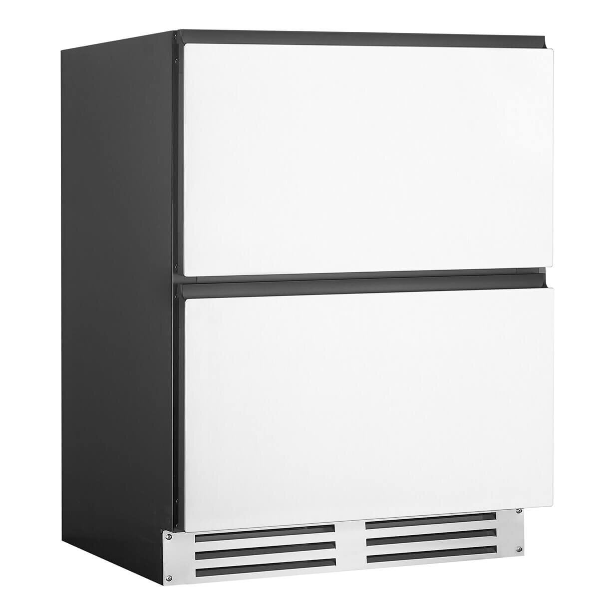 Artusi 127L single zone double drawer beverage chiller - stainless steel, holds 97 cans - AUBF620X
