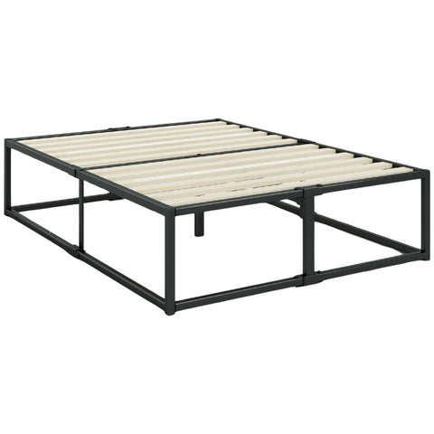 Zinus Double 45cm Metal Bed Frame - Black Steel Platform Base, No Box Spring Needed - AU-MBBF-18D