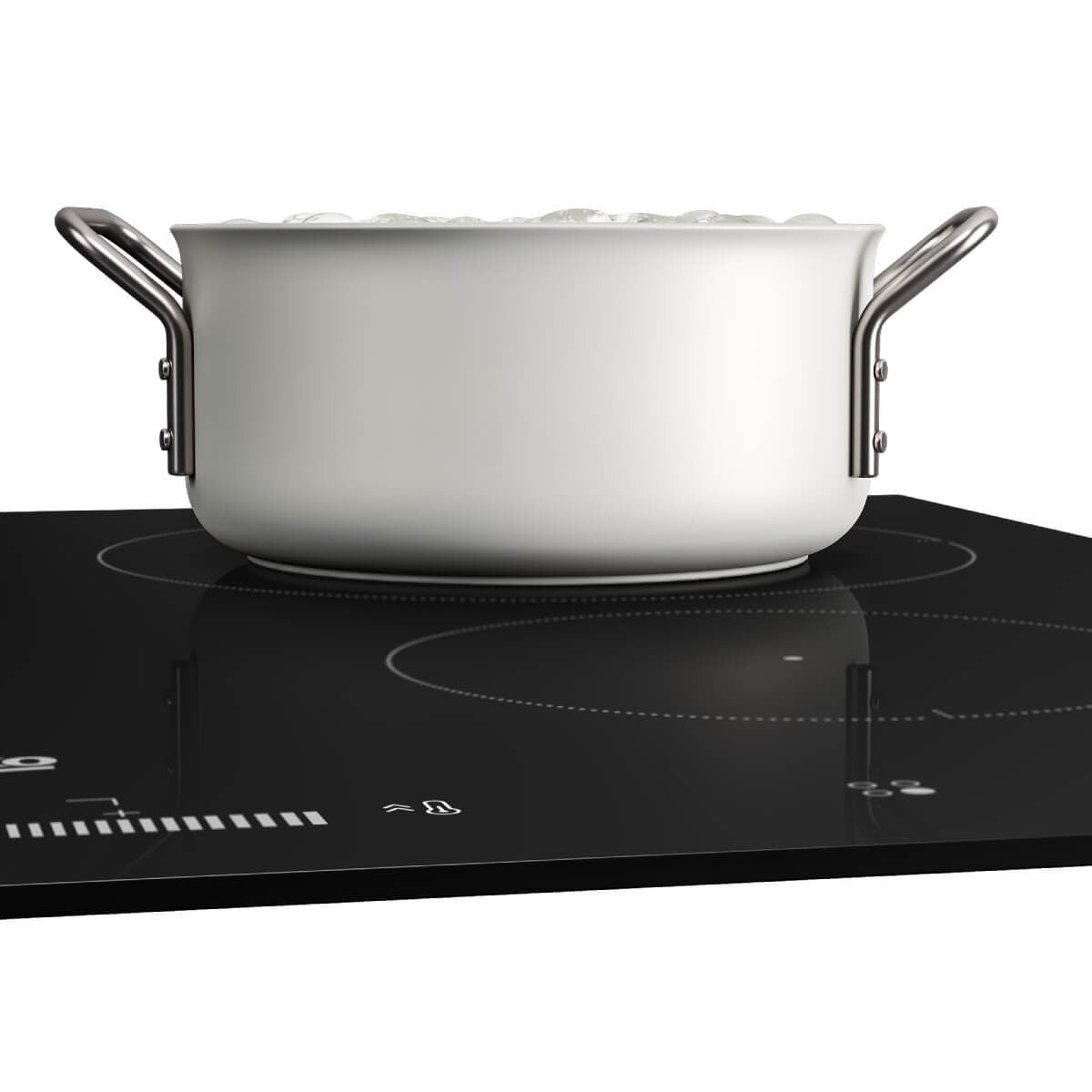 Beko 90cm Induction Cooktop - Black Ceramic Glass, 5 Zones, IndyFlex Zone, Touch Controls - BCT901IGN