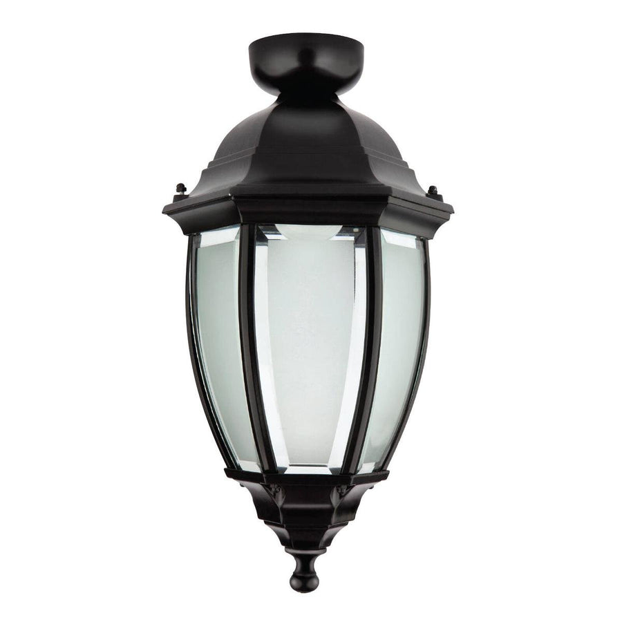 Brilliant Black Cambridge Coach Light - 205mm Die Cast Aluminium - Weatherproof - SuperSaverAU - view 1