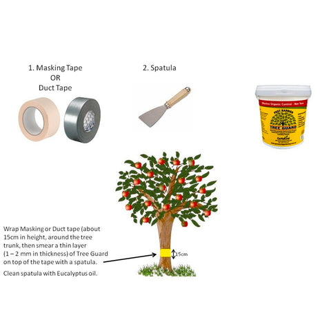 Go Natural Tree Guard for Codling Moth, 150mm Adhesive Band