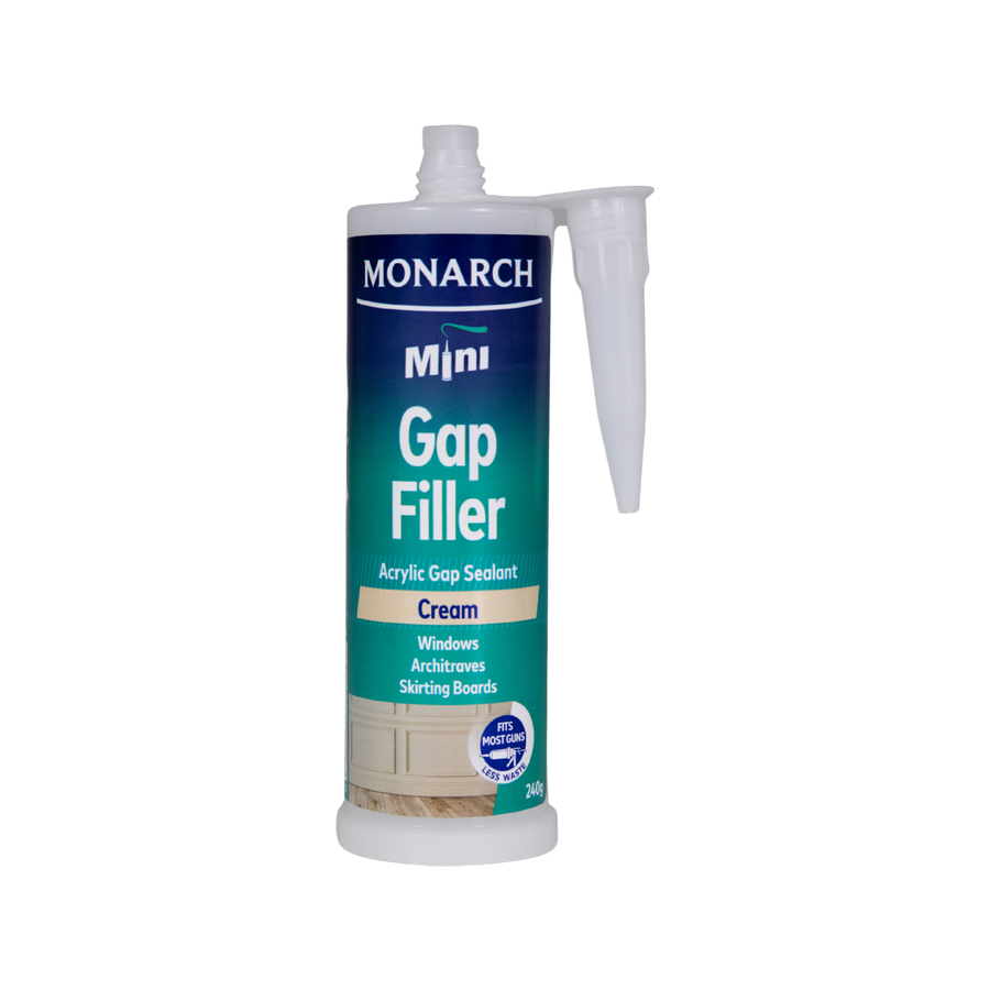 Monarch Mini Gap Filler 240g Cream - Acrylic Sealant for Gaps & Joins