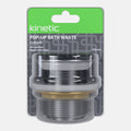 Kinetic 40mm Chrome Non Overflow Pop Up Bath Waste - Lead Free Brass - Durable - SuperSaverAU - view 2