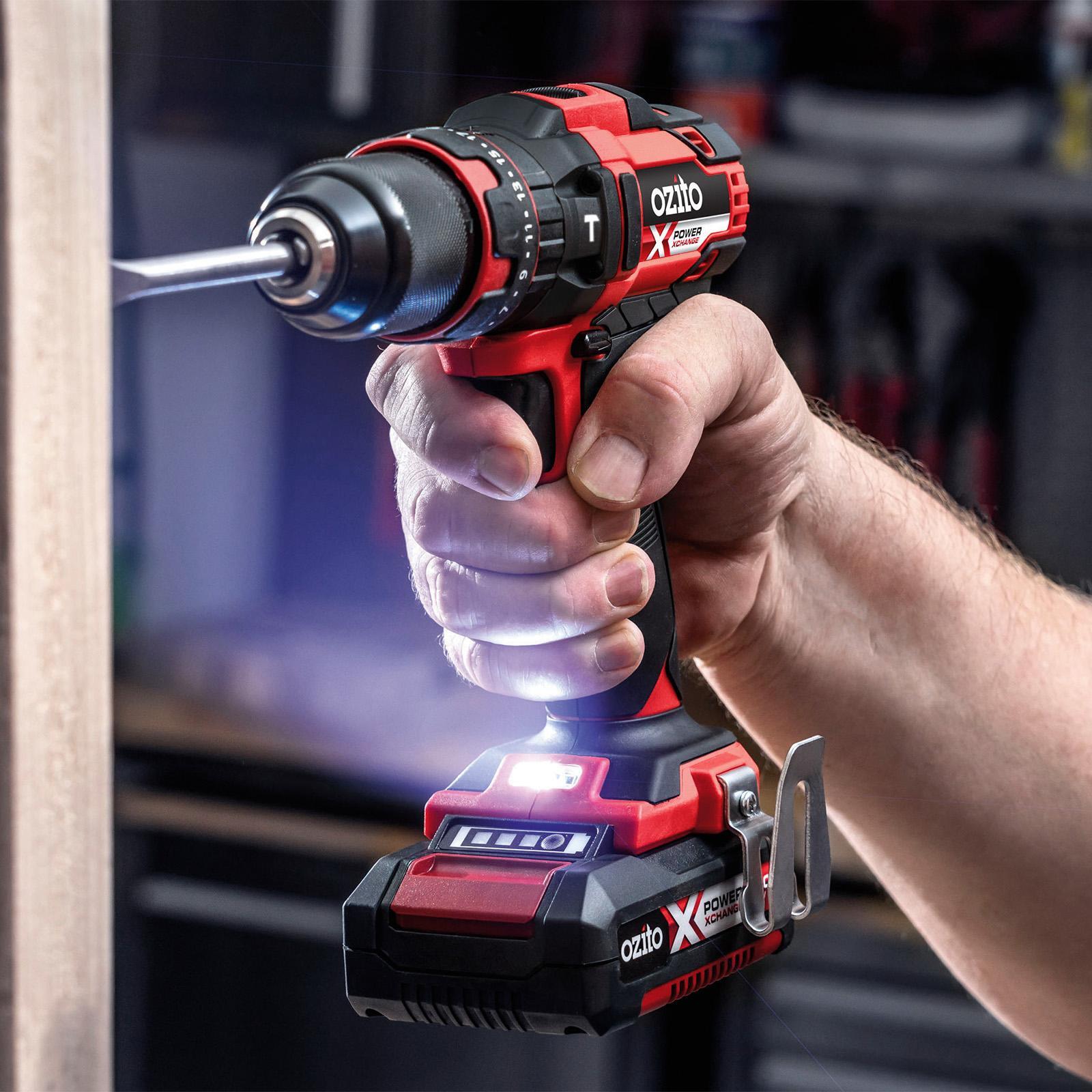 Ozito PXC 18V 13mm Keyless Cordless Hammer Drill Skin Only PXHDS-180