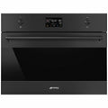 Smeg Compact Classic Steam 100 Oven - 40L Net, Matte Black, Combi Steam, Air Fry - SOA4302S3N