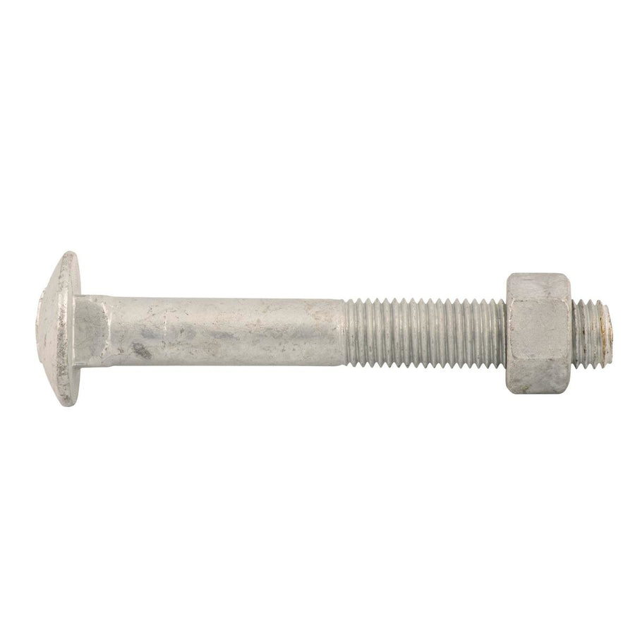 Zenith Cup Head Bolt and Nut 16mm x 180mm Hot Dipped Galvanised - SuperSaverAU - view 1
