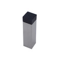 Adoored Door Stop - 20mm x 73mm - Metal - Satin Chrome Rubber Bumper - SuperSaverAU - view 1