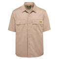 DEWALT Khaki Basalt Short Sleeve Button Up Shirt M - Moisture Resistant - SuperSaverAU - view 1