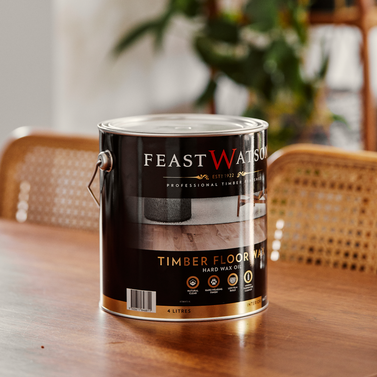 Feast Watson Timber Floor Wax - 1L - Hard Wax Oil - Matt Finish - SuperSaverAU - view 2