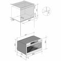 ILVE 90cm 900 Series Built-In Oven - 102L, 15 Functions, Black Glass, Touch Controls - 900STCPBV