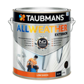 Taubmans 4L Black Low Sheen Exterior Paint - All Weather - Mould Resistant - SuperSaverAU - view 1