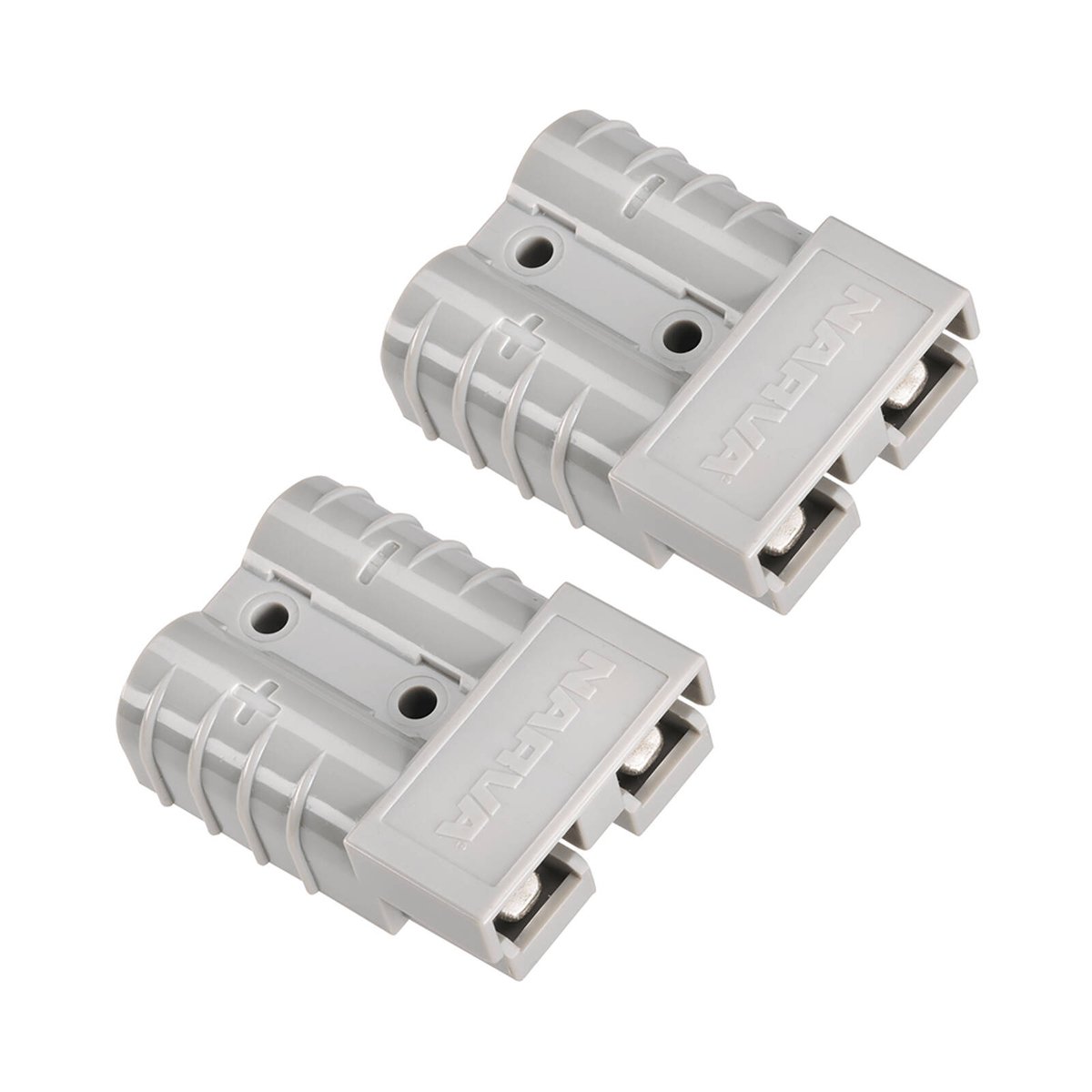 Narva 50A Heavy Duty Connector Housing - Grey - 2 Pack - 48mm x 16mm x 36mm - SuperSaverAU - view 1