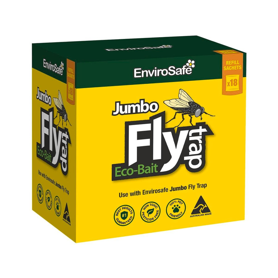 Envirosafe Jumbo Fly Attractant Refill 18 Bulk Pack - 1L - Yellow - SuperSaverAU - view 1