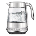 Breville the Smart Crystal Luxe Glass Kettle - Five Temperature Settings, Keep Warm, 2400W - BKE855BSS