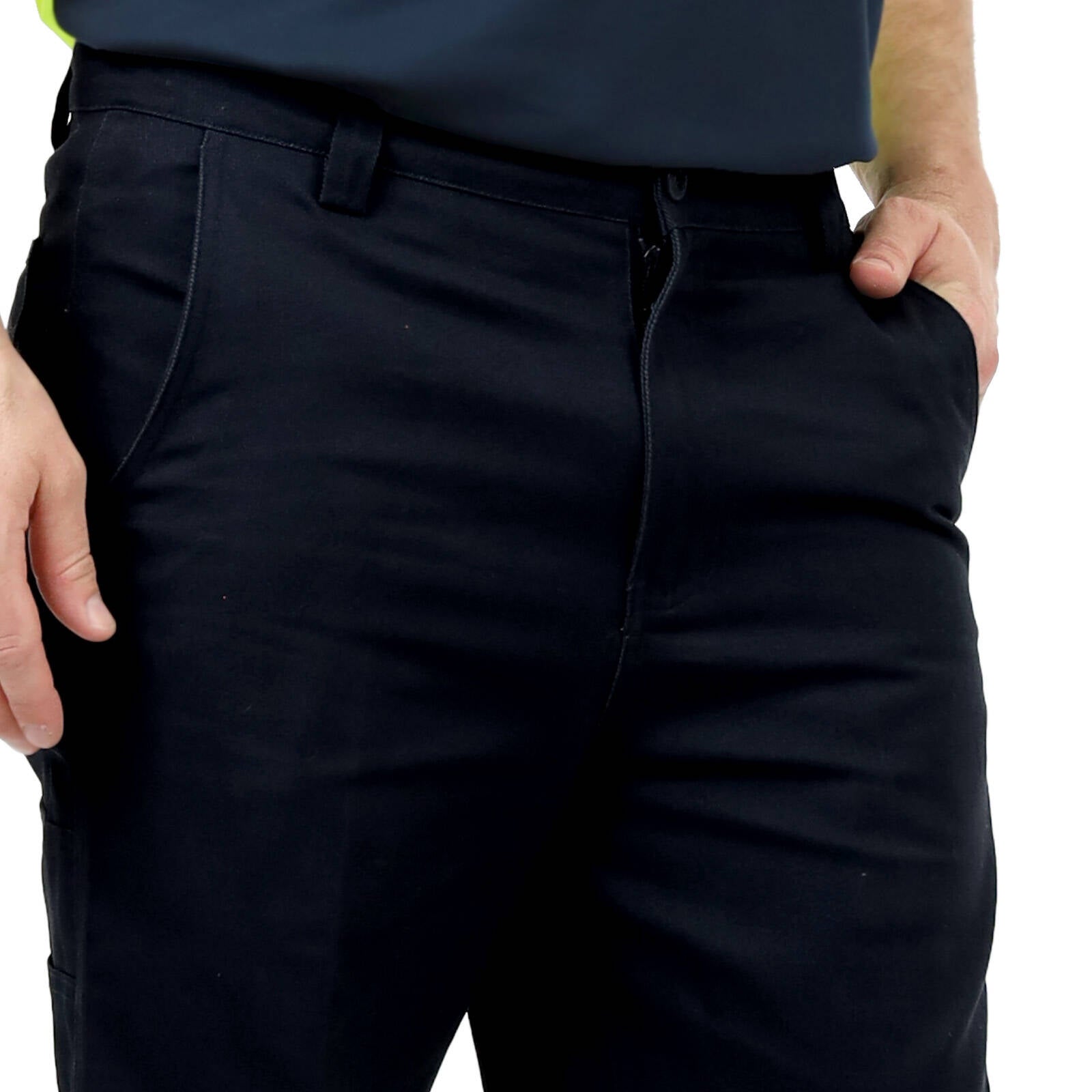 Craftright Men's Black Oxford Work Shorts Cotton/Elastane - Size 92