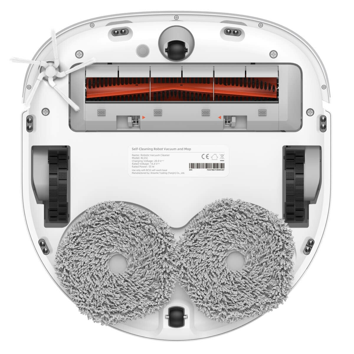Dreame W10 Robot Vacuum Cleaner and Mop - 4000Pa Suction, Auto-Washing Dock with Hot Air Drying - W10-RLS5C