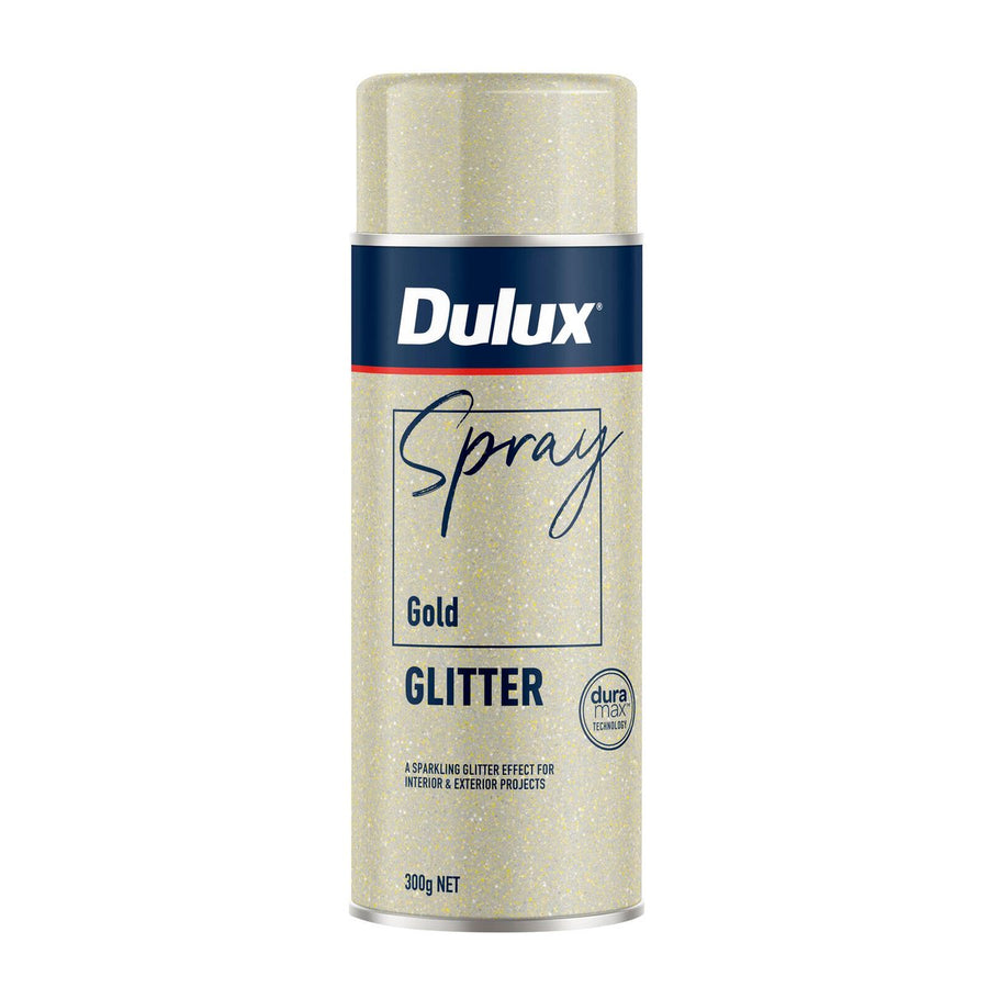 Dulux Effects Gold Glitter Spray Paint 300g - 75mm x 210mm - Shimmering Finish - SuperSaverAU - view 1