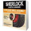 Sherlock Extra Wide Wheelbarrow Wheel, 16x7.50-8, Steel Rim, Pneumatic Rubber Tyre