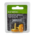 Kinetic 15mm Premium Brass Tap Valve 2 Pack