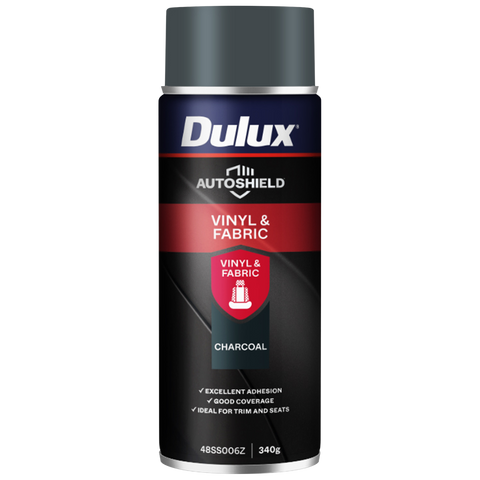 Dulux Autoshield Spray Paint 340g Charcoal - Vinyl & Fabric - 1.5m² Coverage - SuperSaverAU - view 1