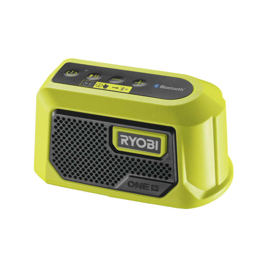 Ryobi 18V ONE+ Compact Bluetooth Speaker RBTM18 - 80.4mm x 33mm x 135mm - Portable Sound - SuperSaverAU - view 1