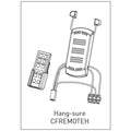 HPM Hang Sure Ceiling Fan Remote Control Kit 3 Speed Indoor/Outdoor CFREMOTEH